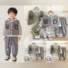 Kids Casual Long-Sleeve Set, Comfortable Daily Wear Outfits