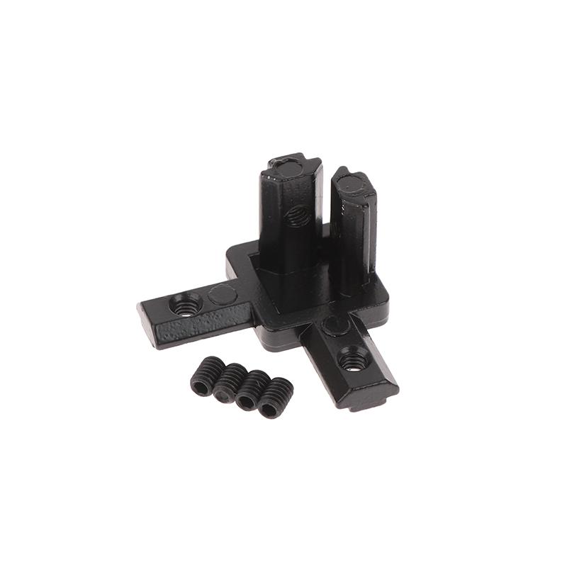 4Pack 3-Way End Corner Bracket Connector For T Slot 2020 3030 4040 Aluminum Extrusion Profile 3-Dimensional Bracket Parts