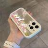 Mirror Makeup Flower Hello Kitty Chain Casing For Xiaomi Redmi Note 15 Pro 5G 15C 15 15A 14C Note 14 13 12 Pro Plus 5G Soft Case