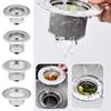 Kitchen Sink Strainer With Lid Stainless Steel, Sink Strainers With Large Wide Rim Diameter For Kitchen Sinks, Multifunctional Kitchen Sink Filter