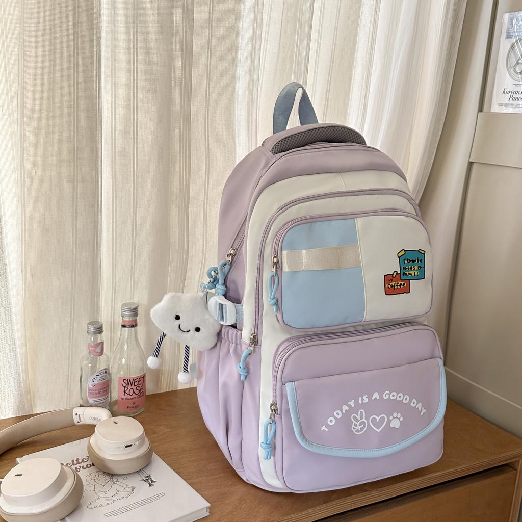 Schoolbag schoolbag for girls, elementary school students, junior high school students, large capacity, girls in grades three or four to five
