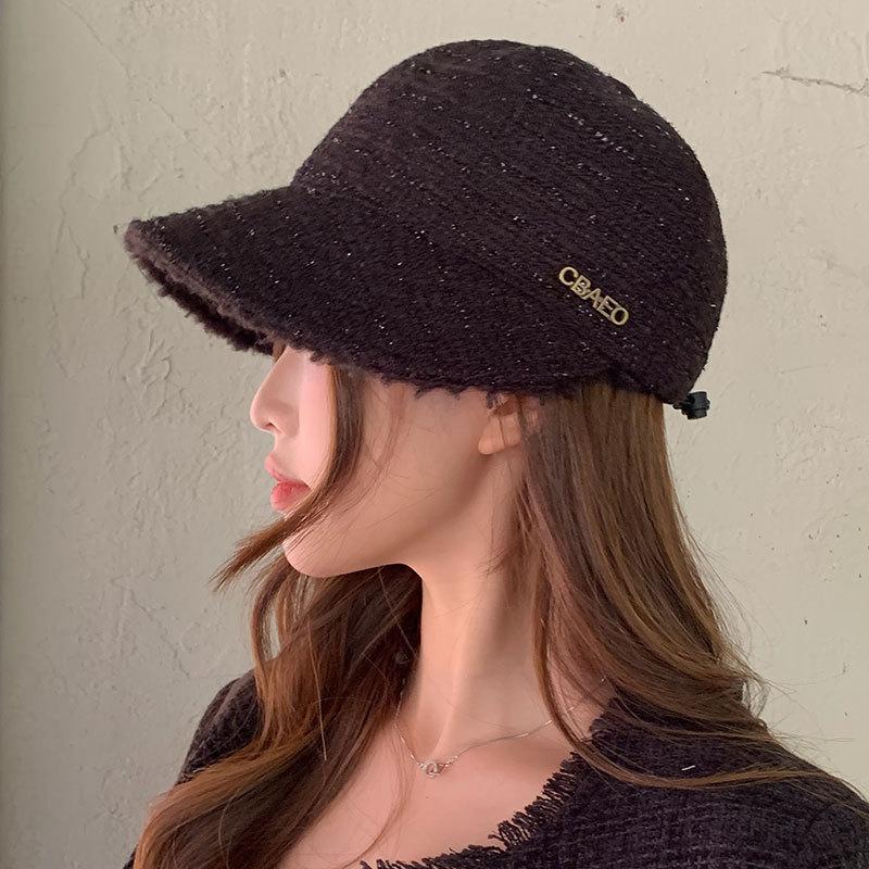 New Zhao Ruth cap women's new thermal hat autumn and winter widened brim baseball cap
