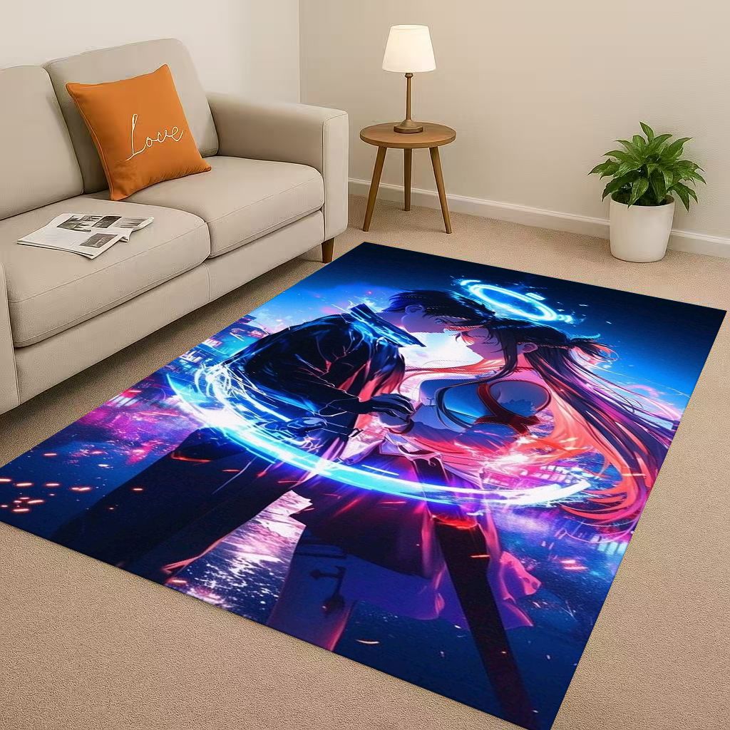 3D Sword Art Online SAO Мультяшный Кирито Юки Асуна Нескользящий Коврик для Гостиной Мягкий Ковер для Спальни, Дивана, Декор Дома Придверный Коврик