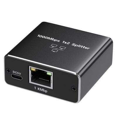 Разветвитель-конвертер RJ45 Ethernet на 1-2 порта с USB-кабелем питания для гигабитной сети, расширение, подключение нескольких устройств