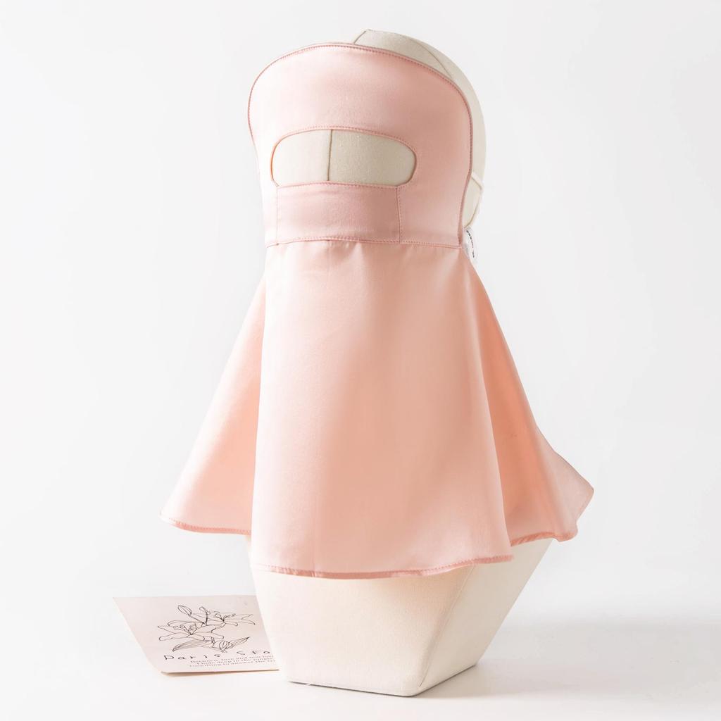 2025 Шелковая маска от солнца фейскини: Маска из шелка тутового дерева для полной защиты лица и шеи от УФ-лучей