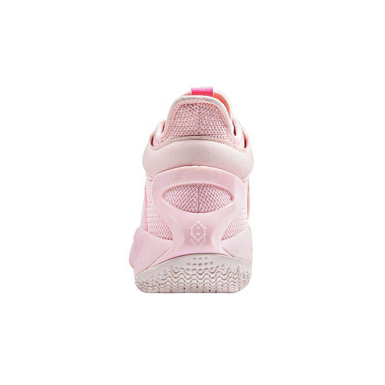 Баскетбольные кроссовки Li Ning Sonic 9 с амортизацией, противоскользящие, прочные, высокие, мужские, розовые ABAR011-9