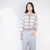 Sweet Basil Women's Casual Striped Long Sleeve Knit Sweater