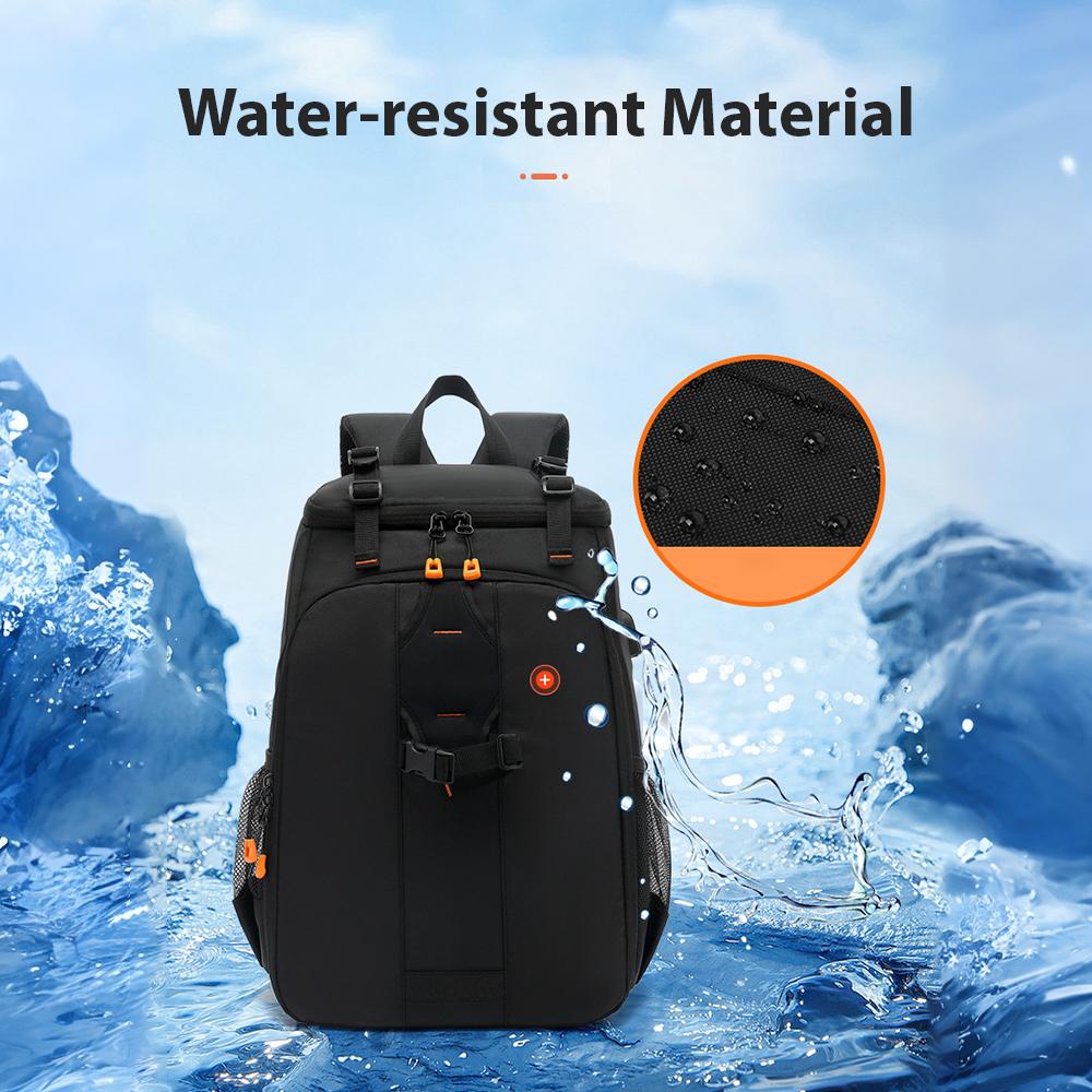 Camera Backpack Water Resistant Camera Bag Photography Backpack Large Capacity Camera Case with Tripod Holder 15.6 Inch