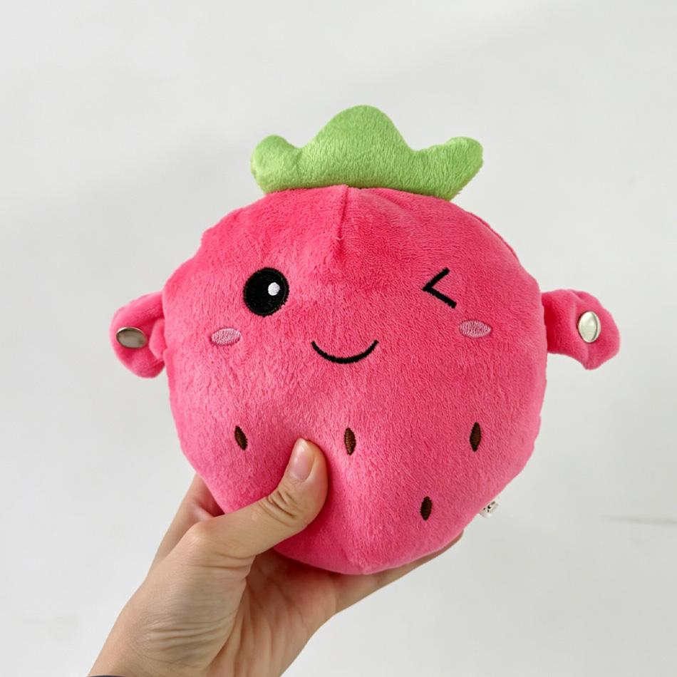 New Interactive Musical Sensing Beat Plush Toys Fruit Musical Doll Fruit Sensing Beat Piano Electric Ragdoll Banana Strawberry