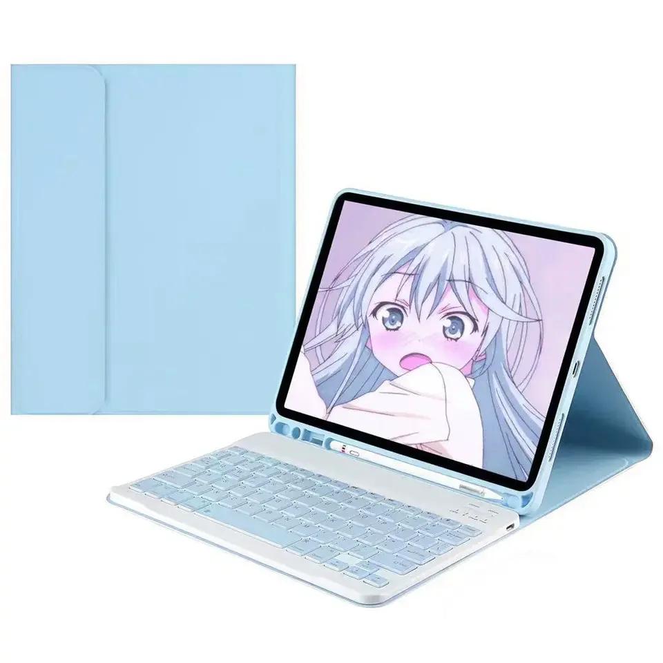 Чехол с клавиатурой для iPad 10-го поколения 10,9 дюйма 2022 года, беспроводной Bluetooth, магнитный, кожаный, для чехла iPad 10 Funda