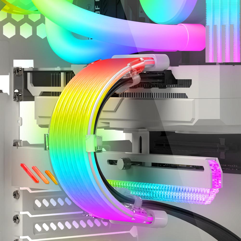 COOLMOON Glow Neon Cord 8Pin/24Pin ARGB LED Flexible Light Bar 5V Sync Replacement Multifunctional DIY Computer Accessories