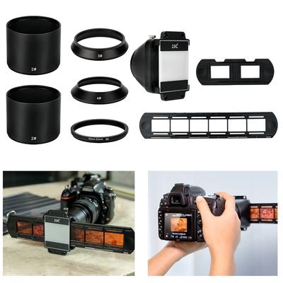 Адаптер для оцифровки пленки JJC 35 мм Сканер пленки Сканер негативной пленки с держателем пленки Совместимость с оцифровкой пленки Оцифровка негатива ABS