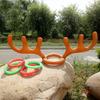 Inflatable Reindeer Antler Ring Toss Game Set - Perfect for Christmas, Halloween & Easter Parties - PVC Material, Excluding Pump