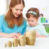 DIY Boys Girls Gifts Unpainted Russian Nesting Dolls Blank Wooden Embryos Matryoshka Toy Doll