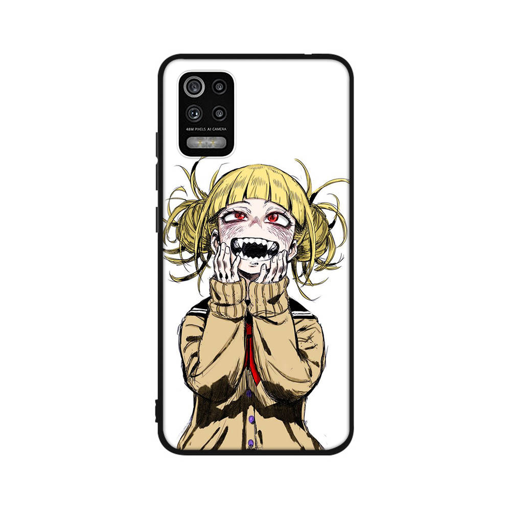 Чехол DT3 Hero Academia Toga для iPhone 16, 15 Plus, 14, 13, 12, 11 Pro, 8, 7, 6S, 6 SE, 5S, X, XR, XS Max, Realme C30, C33, C31, 9I, Huawei P30, черный, мягкий чехол