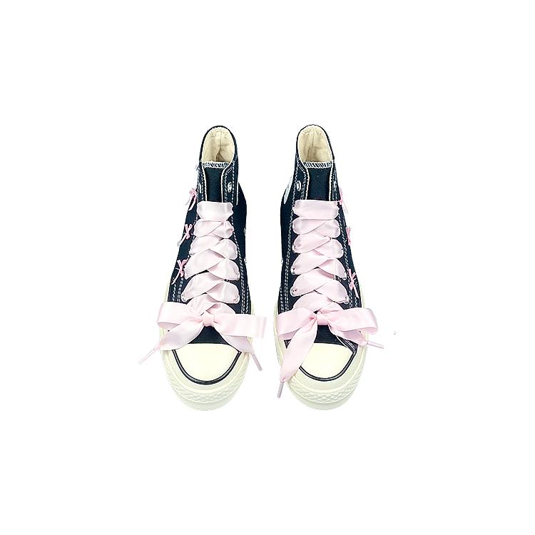 Converse Кеды-хайтопы 1970-х Унисекс Черно-розовые 162050C(Команда116-)
