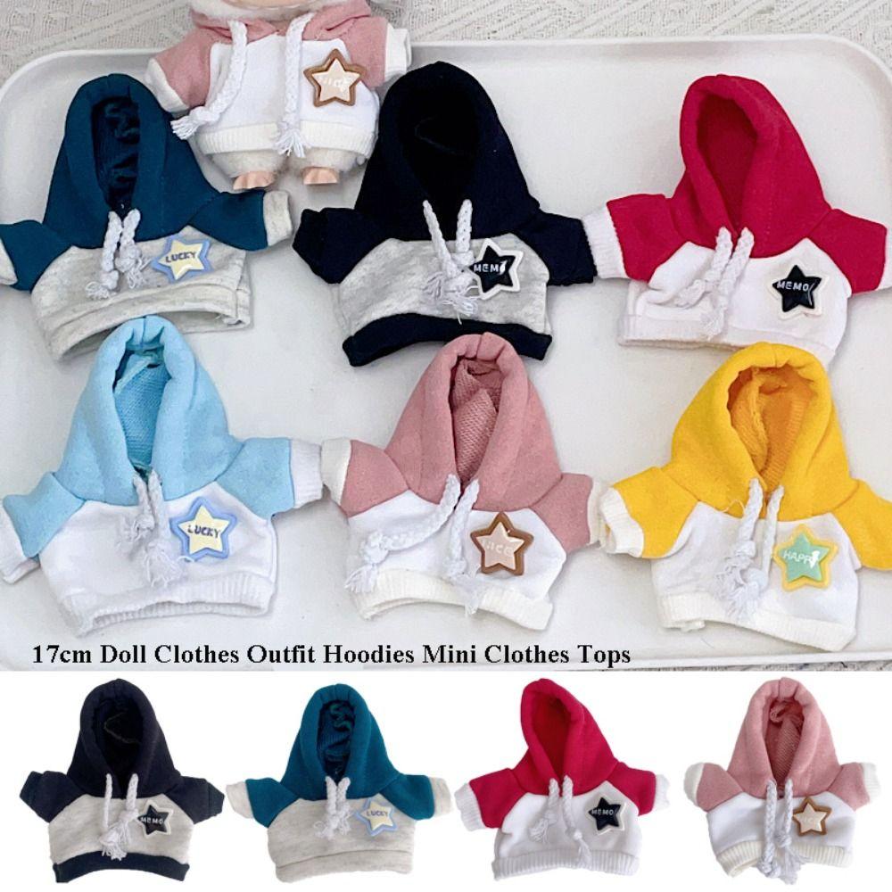 6 Colors Doll Clothes Outfit Sweaters Mini Stuffed Dolls Toys Accessories for 17cm Stuffed Dolls