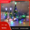 Mini Luminous Pine Needle Christmas Tree Decoration with Snow