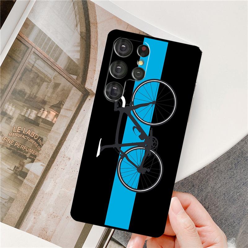Bike Cycling Art Phone Case For Samsung Galaxy S25 Ultra S9 S10 S20 S22 S21 Plus S23 FE S24 Ultra Full Cover
