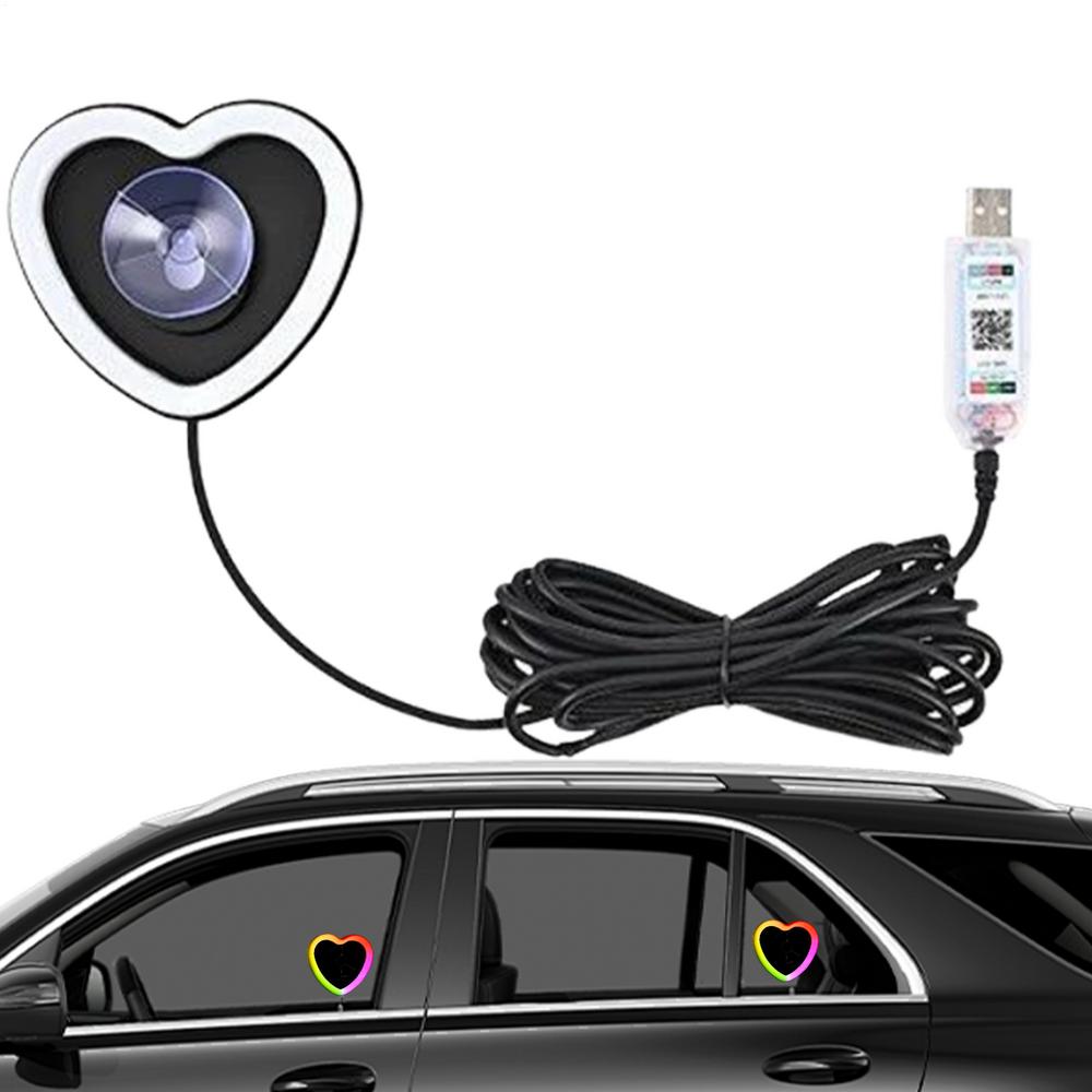 Автомобильные светодиодные огни для салона на присоске с USB-зарядкой, освещение внутри автомобиля для семьи, друзей, энтузиастов вождения, автомобильные