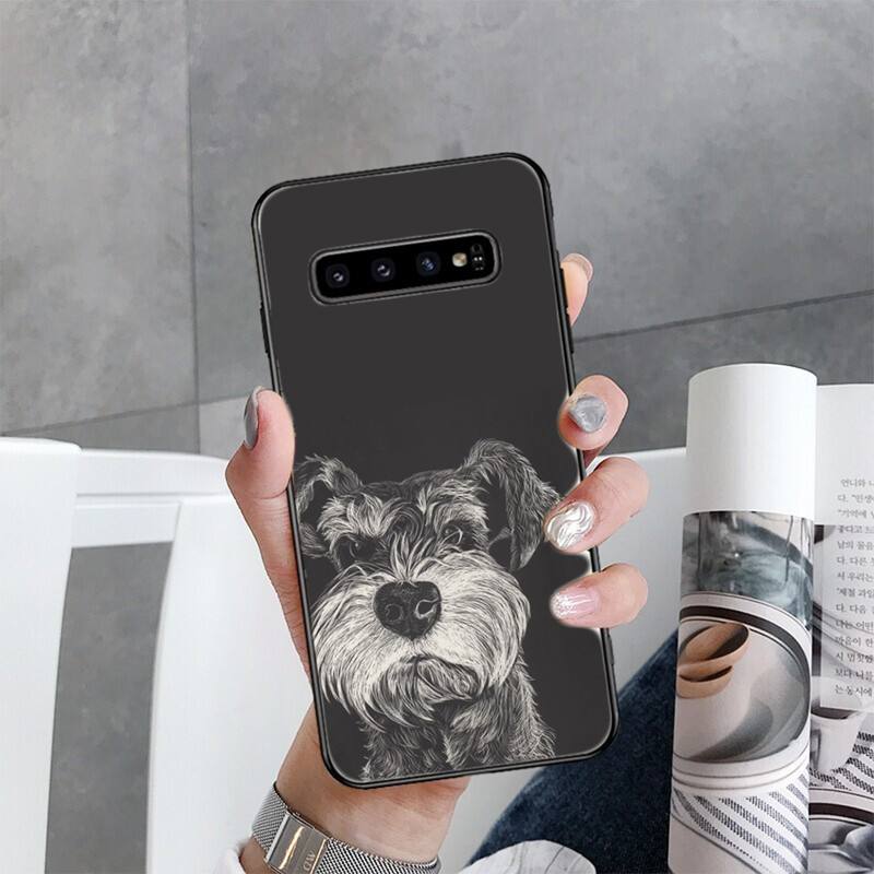 Чехол для телефона с изображением щенка шнауцера для Samsung Galaxy S22 S20 Ultra S20 S22 Plus S21 S10 S9 S8 Plus S10E S20 FE