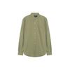 Polo Ss23 Solid Color Logo Embroidered Single-Breasted Long Sleeve Shirt Men Shirts Green 710847235-034