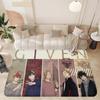 Japanses Cartoon Given Floor Mat Non-Slip Laundry Room Mat Laundry Decor Balcony Child Living Room Household Carpets