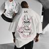 Аниме Dragon Ball Прямая струйная печать Хлопковая футболка с коротким рукавом Мужская Летняя 2026 Новая Свободная Большого размера Верх с коротким рукавом