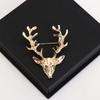 Цинковый Сплав Брошь Голова Оленя Булавка Металлическая Брошь Оленя Уникальный Рождественский Значок Друзья