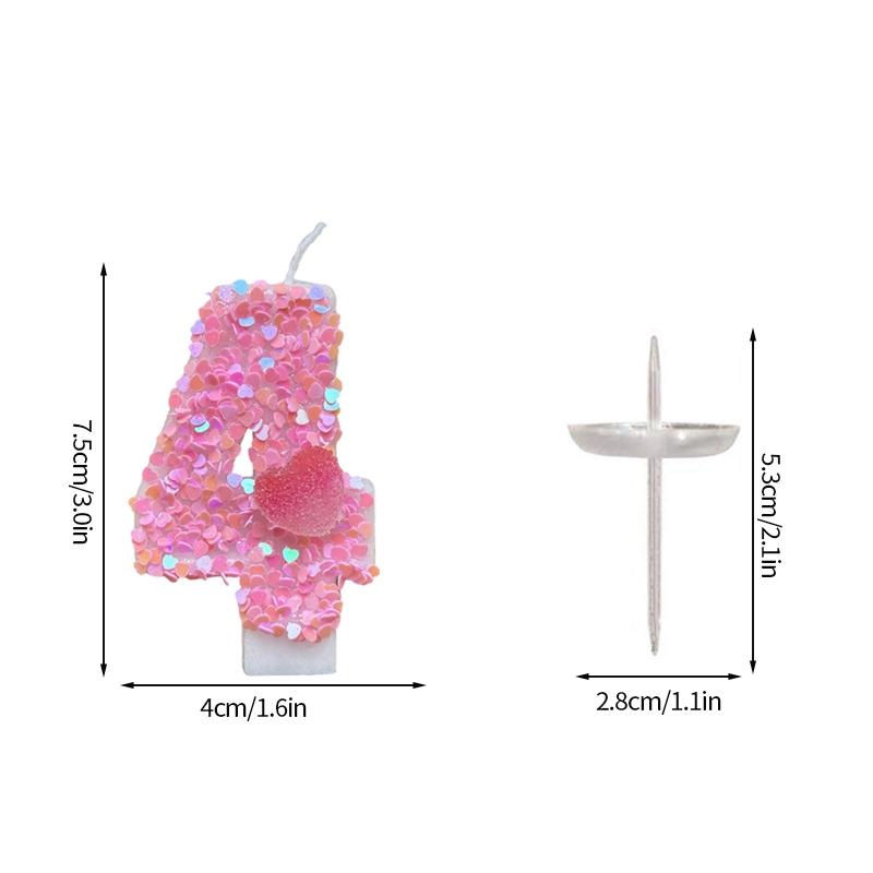 Креативные свечи на день рождения Свеча-бант Принадлежности для дня рождения Свечи для торта Украшение Цифровые 0-9 Вечеринка для будущей мамы Юбилей Декор для торта