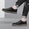 Men Leather Casual Comfort Shoes Fashion Non-slip Sneakers for Men Lightweight Driving Shoes Brand Lace Up Casual Leather Shoes