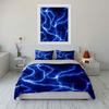 Electric Blue Lightning Bedding Bedding Duvet Cover Set Duvet Cover Pillowcases (1 * Duvet Cover 2 * Pillowcases, without duvet insert)