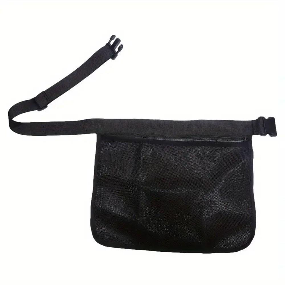 High Elasticity Tennis Ball Holder Bag Mesh Material Adjustable Band Ball Waist Pouch Elastic Fabric Breathable