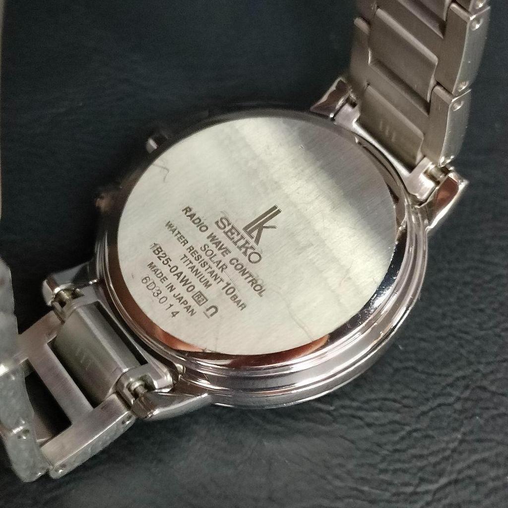 [USED] Seiko Seiko Lucia White Blue Silver Solar Watch
