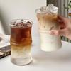 Bamboo Joint High-Temperature Resistant Borosilicate Glass Cup for Iced Americano or Latte
