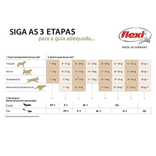 Flexi Черная Дизайнерская Лента Маленький 5м Черный Поводок для Собаки