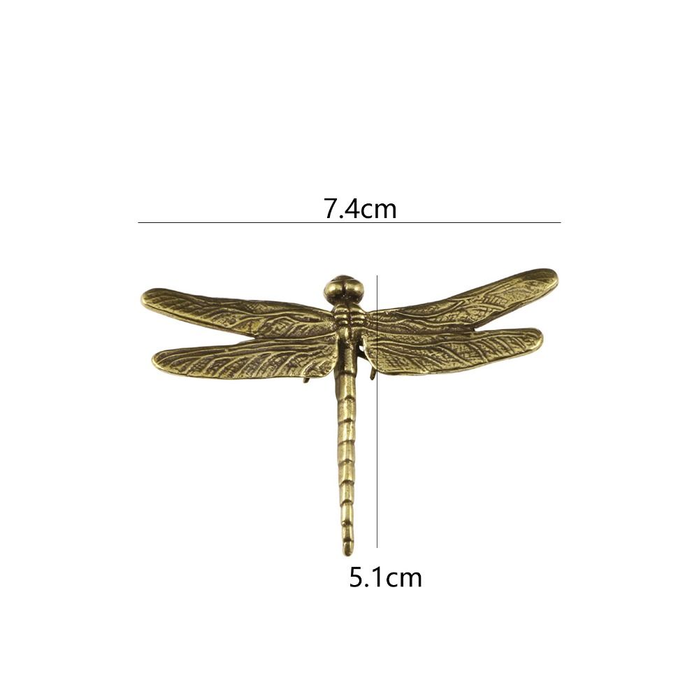 Elegant Brass Dragonfly Figurines Copper Dragonfly Ornament Garden Decoration