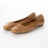 IK Plus Women's Ballet Flats, 1228, Camel, Size 23.5 Cm, 3E