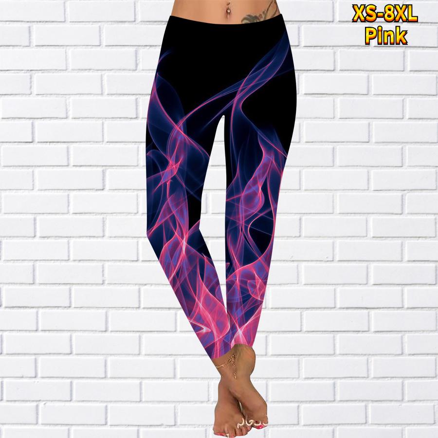 Женские эластичные леггинсы для йоги с принтом, спортивные штаны для фитнеса, бега в тренажерном зале, активные брюки для женщин