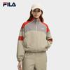 Fila Оригинальная Модная Личность Ретро Крутая Цветная Блочная Свободная Короткая Хлопковая Куртка с Воротником-стойкой Женские куртки Розовая F11W549906FLK