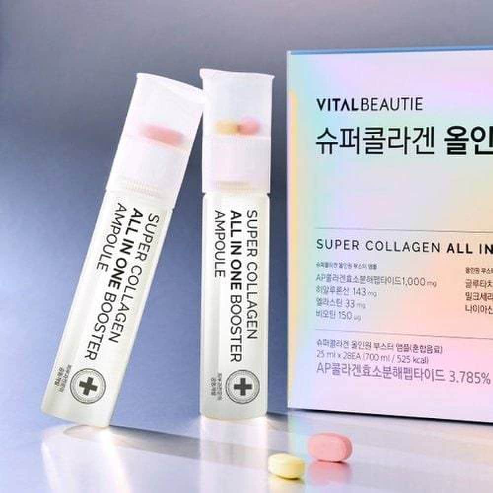 VITALBEAUTIE Супер Коллаген Бустер «Все в одном» 99-дневный запас (28 единиц x 3 + запас на 15 дней + 20 единиц Super Retinol C в комплекте)