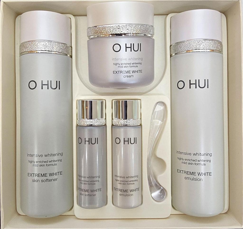 O HUI Специальный набор из 3 предметов Extreme White (5 пунктов), Осветляющий, Антивозрастной, Увлажняющий, Корейская косметика, Kbeauty, образец