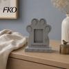 3D Butterfly Pattern Ornament Tombstone Dog Memorial Stone, with Built-in Photo Card Slot, And Pet Memory Display Frame Paw Design,