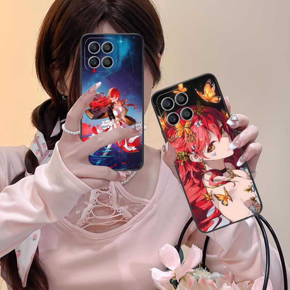 HSR Himeko Матовый ТПУ Чехол для Мобильного Телефона для Honor 90 80 70 60 50 30 20 10 9 8 7 Pro S SE Lite 5G Цветной Печатный Чехол