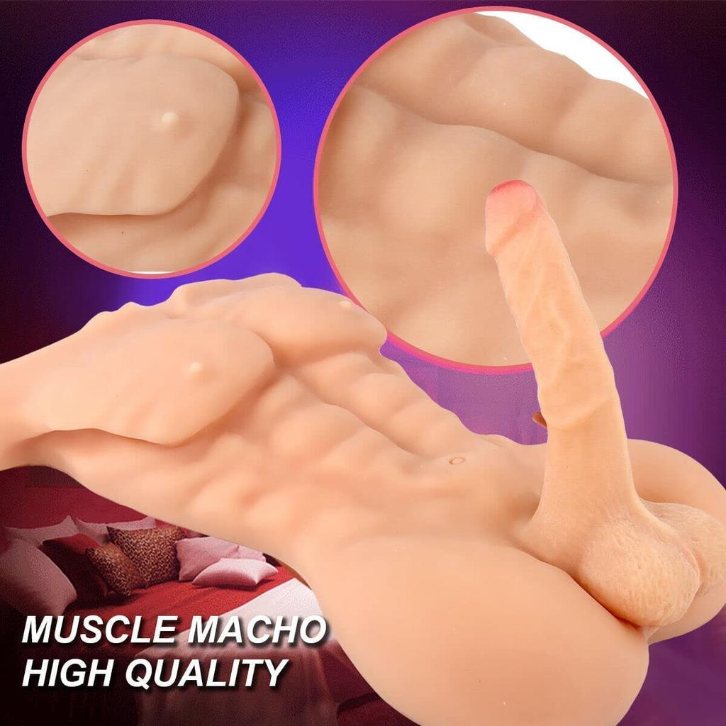 Half Body Without Arms Skin Color Big Penis Silicone Real Touch Sex Doll Realistic Penis Female Generation Human Toy Masturbator