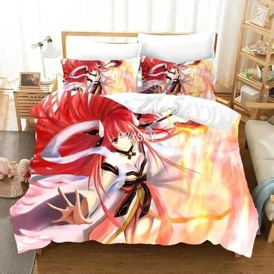 Постельное белье Date A Live для спальни Мягкие современные покрывала Удобное детское пододеяльник Покрывало Наволочка