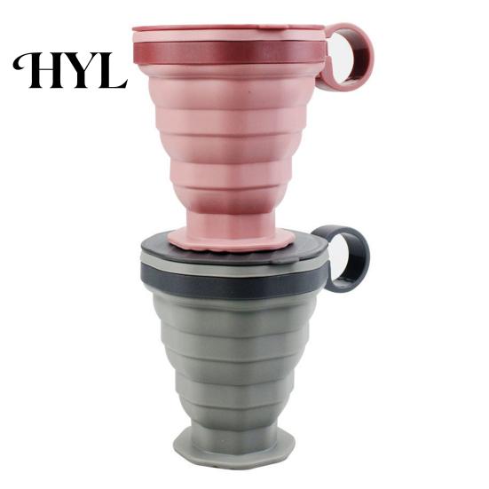 Portable Silicone Coffee Tumbler Collapsible Travel Cup for Hot Reusable Foldable And Cold Drinks To-Go Pocket Size Eco-friendly Mug