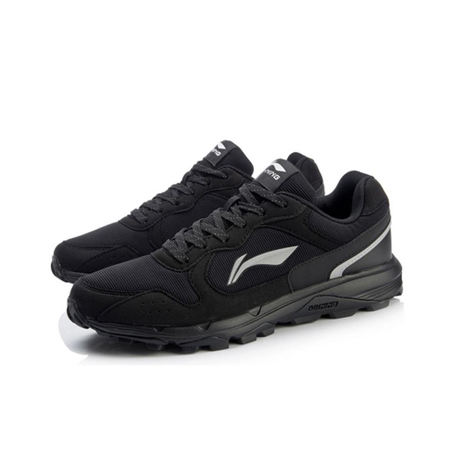 Кроссовки для бега Li Ning Gundam Outdoor Slip, износостойкие, амортизирующие, с низким верхом, мужские кроссовки Standard-Black ARDL003-6