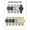 POEDAGAR Роскошные мужские часы водонепроницаемые из нержавеющей стали с люминесцентной подсветкой, мужские модные кварцевые наручные часы с указателем недели и даты