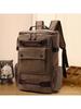 Мужской холщовый рюкзак в корейском стиле: Большая вместимость, многофункциональный для путешествий и походов
